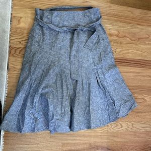 Grey A-line skirt